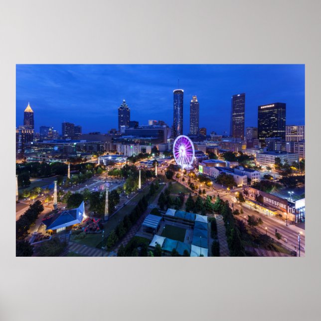 Poster Georgia, Atlanta, Centennial Olympic Park (Devant)