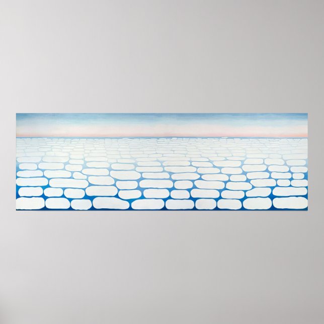 Poster Georgia O'Keeffe - Ciel au-dessus des nuages IV -  (Devant)