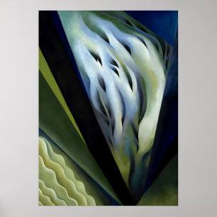Poster Georgia O'Keeffe - Musique bleue et verte