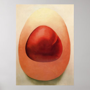 Poster Georgia O'Keeffe - Roches rouges et roses - Précis