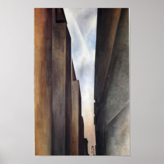 Poster Georgia O'Keeffe - Rue de New York II - 1926