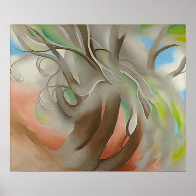 Poster Georgia O'Keeffe -  Spring Tree No. II - Précision (Devant)