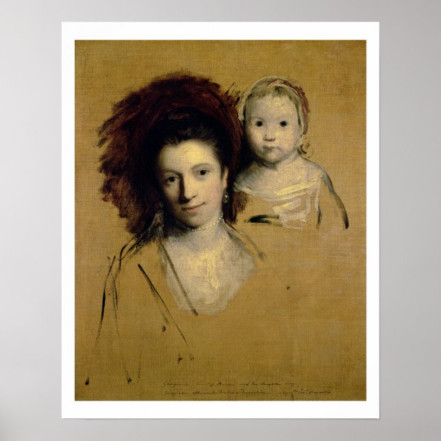 Poster Georgiana, comtesse Spencer et sa fille (Devant)