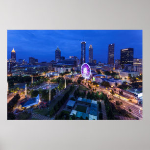 Poster Géorgie, Atlanta, Centennial Olympic Park