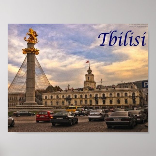 Poster Géorgie - Tbilissi - (Devant)