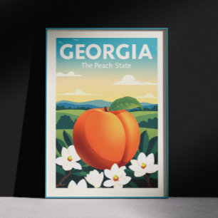Poster Géorgie vintage