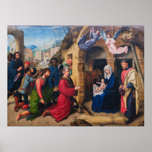 Poster Gerard David - Adoration des Mages