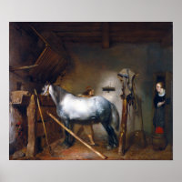 Gerard ter Borch Horse Stable