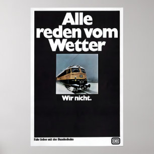 Poster German Railways Everyone is talking about