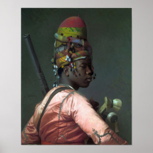 Poster Gérôme - Black Bashi Bazouk 1869