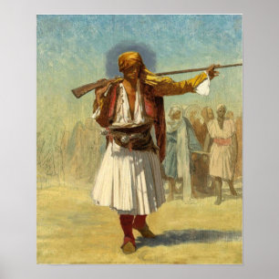 Poster Gérôme - Officier albanais (Officier Arnaoute) 189