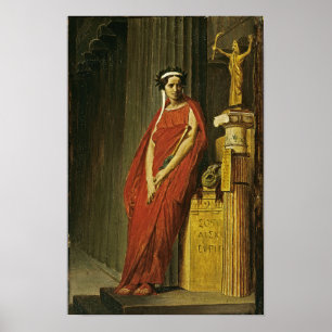 Poster Gérôme - Rachel en costume de tragédie