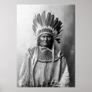 Poster Geronimo en tête 1907