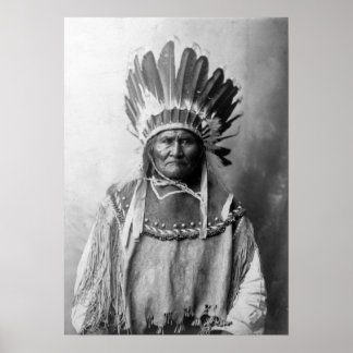Poster Geronimo en tête 1907