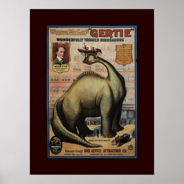 Poster Gertie le Dinosaur (Devant)