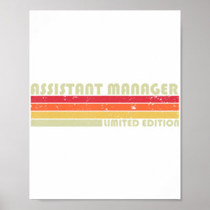 Poster GESTIONNAIRE ADJOINT Funky Titre de l'emploi Profe