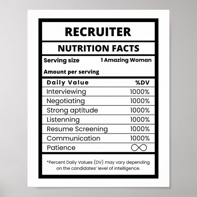 Poster Gestionnaire des ressources humaines du recruteur (Devant)