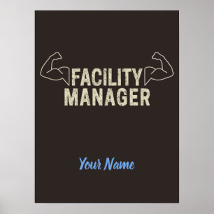 Poster Gestionnaire d'installation ou Janvier et cadeau d