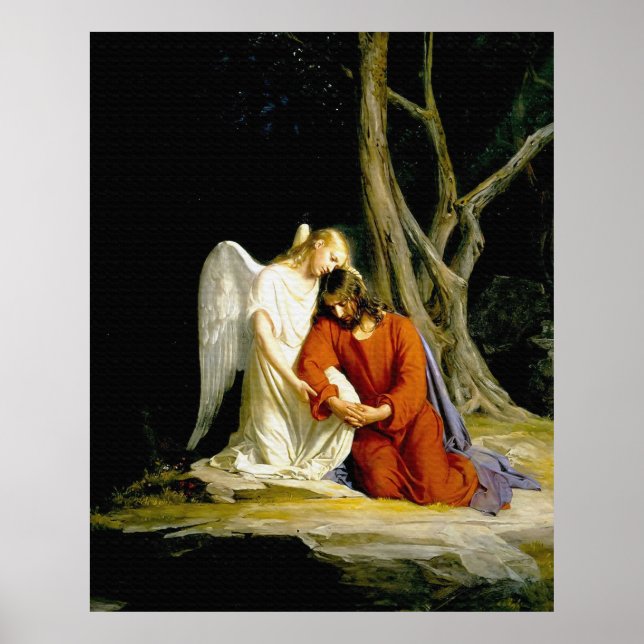 Poster Gethsémani par Carl Heinrich Bloch 1805 (Devant)