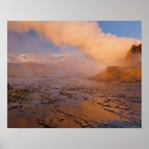 Poster Geyser Fly dans le désert de Black Rock