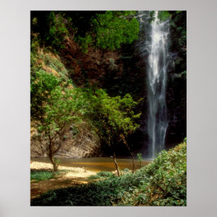 Poster Ghana : chutes de Wli, également appelées chutes d