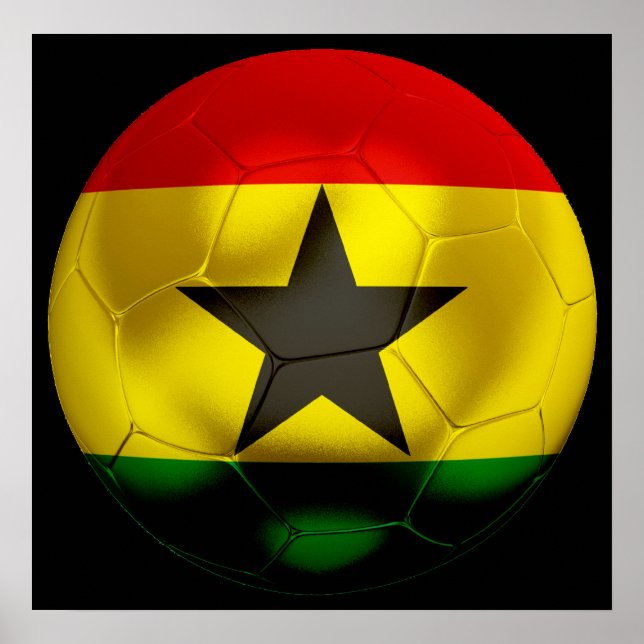 Poster Ghana Football (Devant)