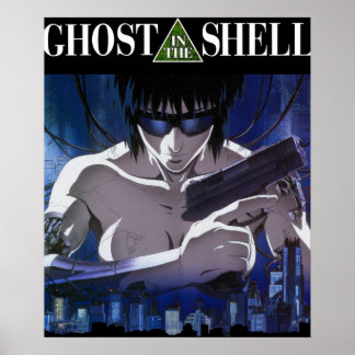 Poster Ghost anime dans la coque classique