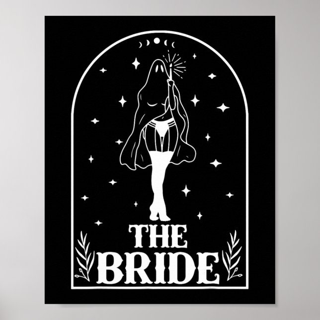 Poster Ghost Bride Coven Gothique Halloween Mariage Bache (Devant)