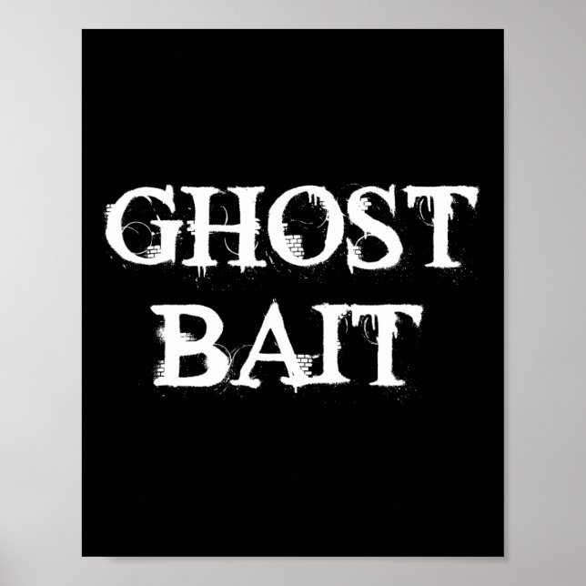 Poster Ghost Byit Funny Paranormal Ghost Chasse Horreur H (Devant)