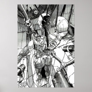 Poster Ghost dans l'interface de l'homme de shell