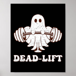 Poster Ghost Dead Lift Super Fitness Éffrayant Funny Hall