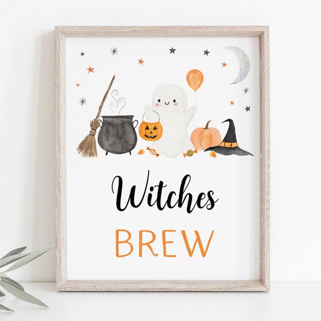 Poster Ghost Halloween sorcières Brew Boissons Signale (Créateur téléchargé)