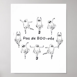 Poster Ghost Pas De Boo-rée Danseur de ballet Éffrayant H