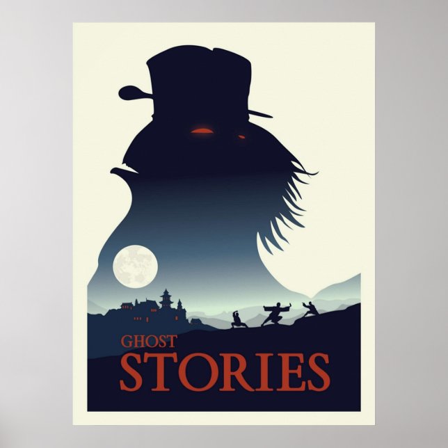 Poster Ghost Stories Jeu minimaliste style de voyage (Devant)