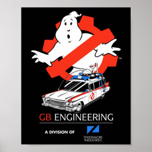 Poster Ghostbusters Froid Empire Engineering Gear No Gho