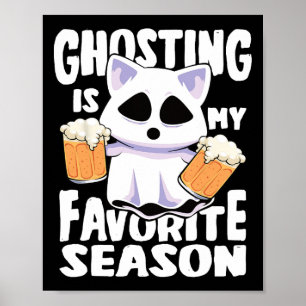 Poster Ghosting Est Ma Saison Favorite Halloween Femme Ch