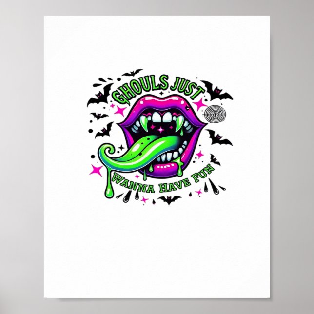 Poster Ghouls Veux Juste Avoir Amusé Sloth Vibe (Devant)