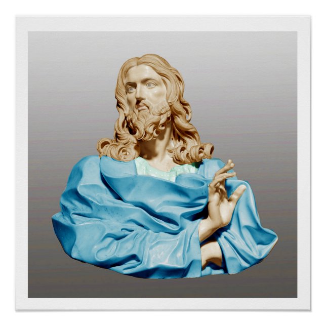 Poster Gian Lorenzo Bernini Bust of Christ 1679 (Devant)