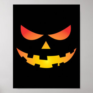 Poster Giant Jack O'Lantern Face Halloween Citrouille Amu