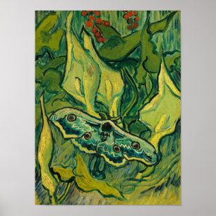 Poster Giant Peacock Moth, 1889 by Vincent van Gogh