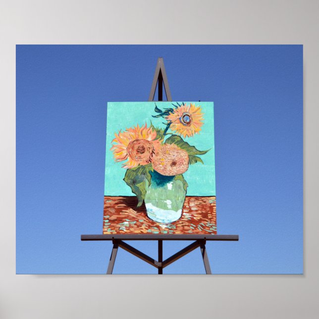 Poster Giant Van Gogh Sunflowers (Devant)