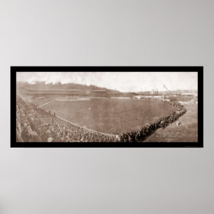 Poster Giants Pirates Polo Grounds Baseball Photo 1905