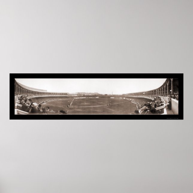 Poster Giants Polo Grounds Baseball Photo 1910 (Devant)