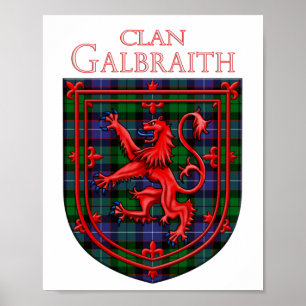 Poster Gibson Tartan Scottish Plaid Lion Rampant