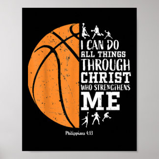 Poster Gif Basket-ball chrétien pour hommes garçons enfan