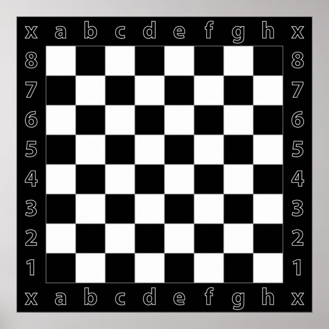 Poster gigantesque table d'échecs (Devant)