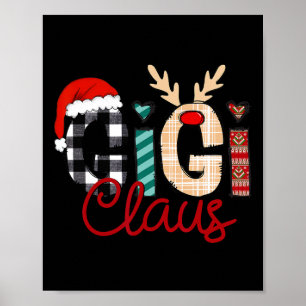 Poster Gigi Claus Reindeer Noël