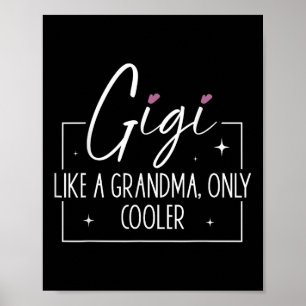 Poster Gigi Comme Une Grand-Mère Uniquement Glacière Fête