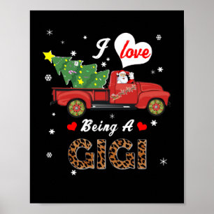Poster Gigi Lover   J'Aime Être Un Gigi Arbre De Noël