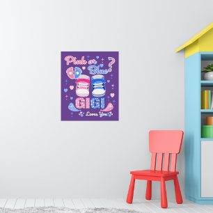 Poster Gigi Rose Ou Bleu Vous Aime